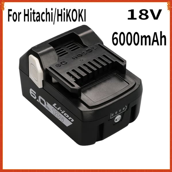 Li-Ion-batteri för Hitachi/HiKOKI-verktyg, 6000mAh kapacitet, kompatibelt med flera modeller,1 PC 6000mAh