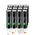 Pikkukuva 1 / 2: 14500 Ladattava Akka, 700mAh Kapasiteetti, Nopea Lataus,12 kpl paristot