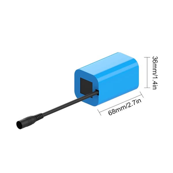 7.4V genopladeligt batteri, 12000mAh kapacitet, kompakt design,1 stk