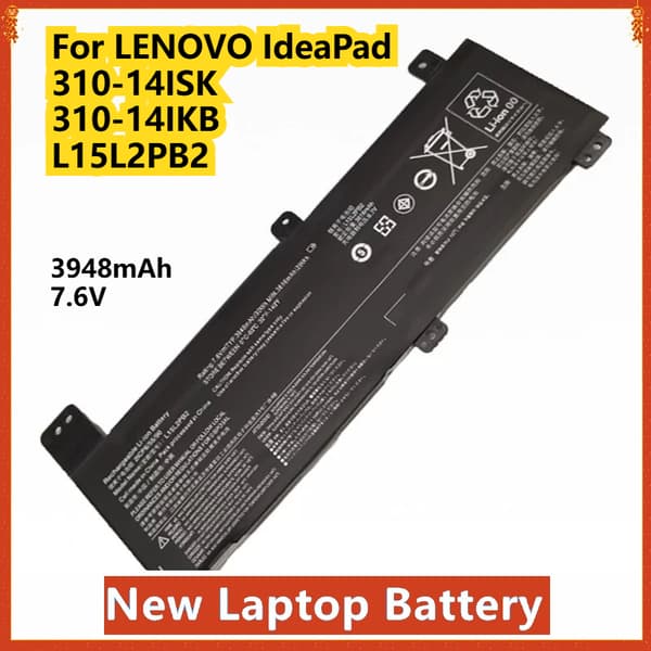 LENOVO IdeaPad 310 Batteri, 3948mAh Kapacitet, Pålidelig Ydeevne,310-14isk 3948mAh