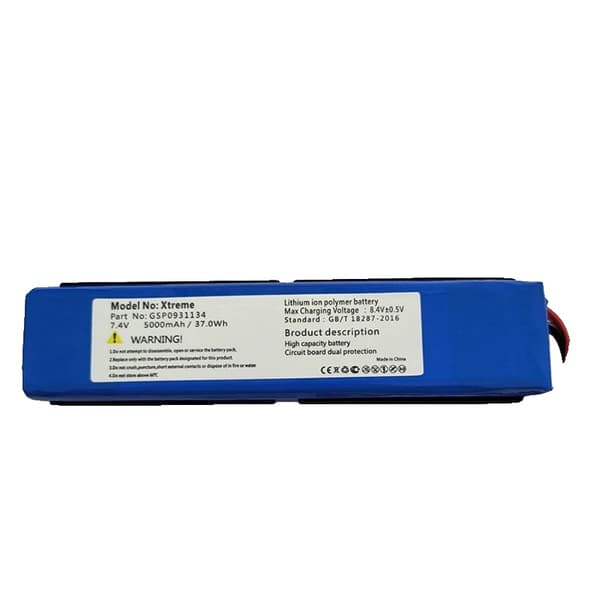 JBL XTREME Bluetooth-kaiutinakku, 5000mAh kapasiteetti, Li-Ion-tyyppi,5000mAh