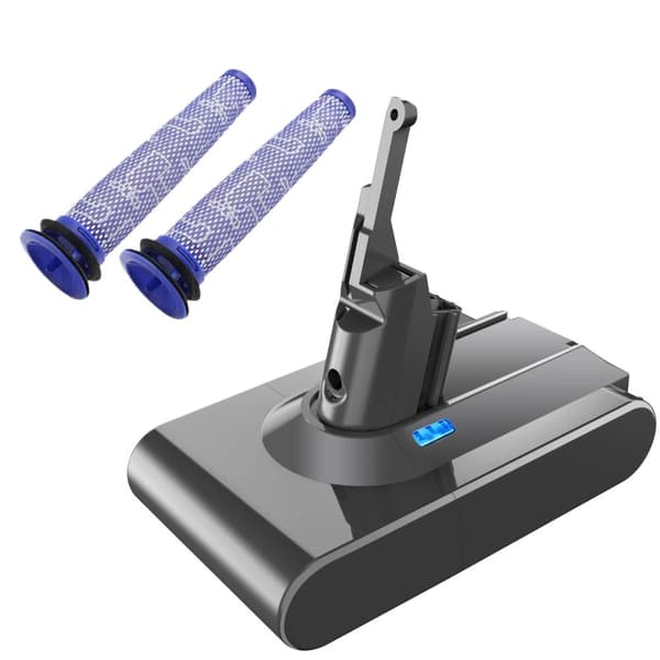 Uppladdningsbart Li-Ion-batteri, 6000mAh kapacitet, säkra skyddsfunktioner,1PICEC -filter
