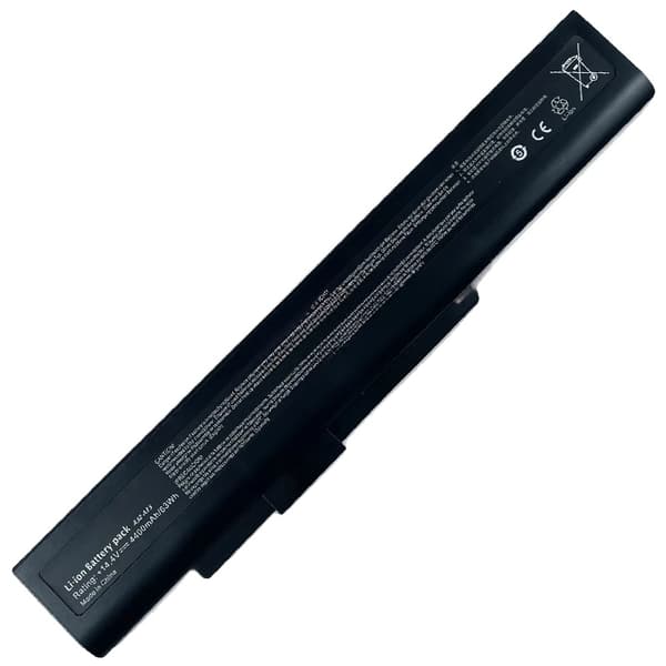 Laptopbatteri, 8 celler, 4400mAh kapacitet, 14.4V spænding