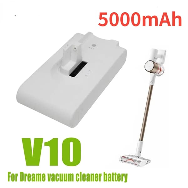 Vaihtolitiumpatteri Dreame-imurille, 5000mAh kapasiteetti, 25.2V jännite,V10
