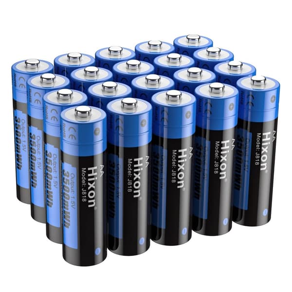 3500mWh Li-ion AA-batteri, Hurtigopladning, Høj afladningshastighed,20 stk. batteri, 1,5V