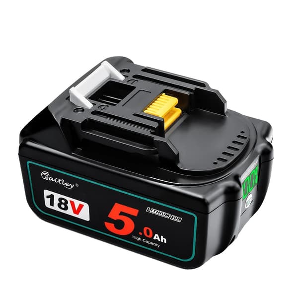 Waitley 18V Batteri, 5Ah Kapacitet, Li-Ion Teknik,1 st batteri