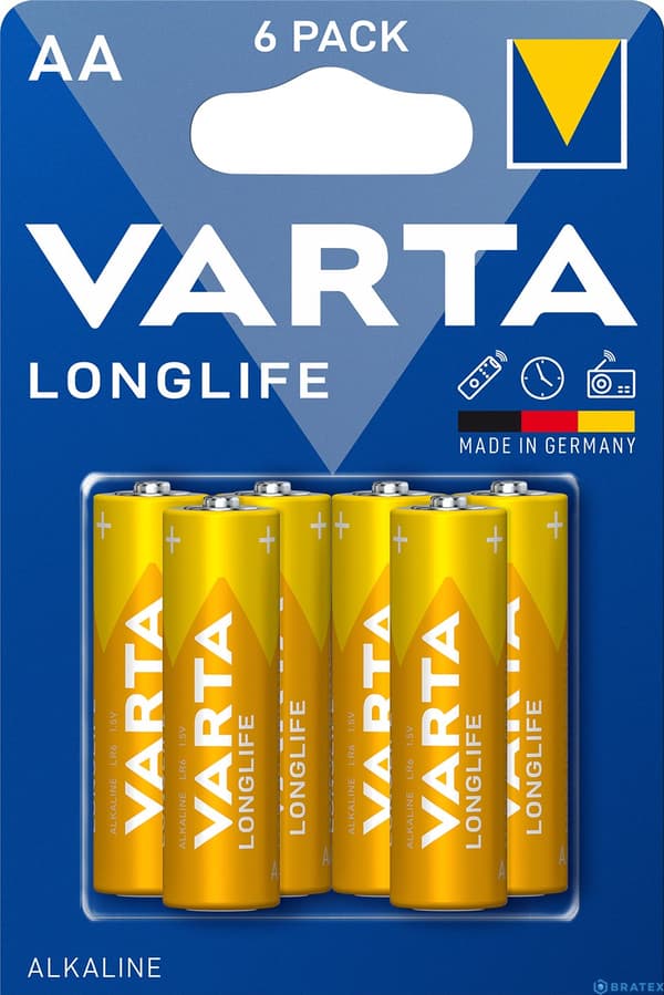 Alkalisk batteri LR6 LONGLIFE POWER blister 6 stk.