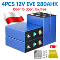 Miniatyrbillede 2 af 2: LiFePO4-batteri, 280AH kapacitet, 6000 cyklusliv,4STK 280K 12V