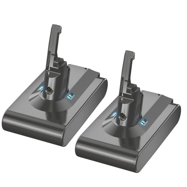 Erstatningsbatteri til V8, 6000mAh eller 8000mAh kapacitet, Li-Ion teknologi,2PACK 8000mAh