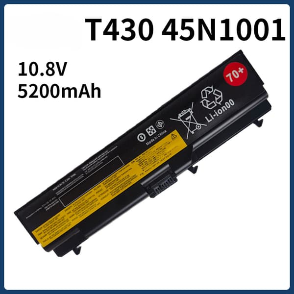 Laptopbatteri til Lenovo ThinkPad, 5200mAh kapacitet, 6 celler, Li-Ion type
