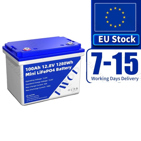 BCI Group 24 LiFePO4 batteripakke, 100AH kapacitet, 12.8V spænding,1STK