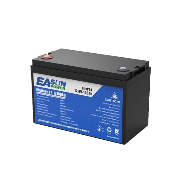 Easun Power Lifepo4 -akku, 6000 latausjaksoa, kevyt muotoilu,12V 100AH