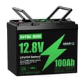 Miniatyrbillede 1 af 2: DATOUBOSS 100Ah LiFePO4 Batteri, 12V Spænding, Letvægtsdesign,Grøn 100Ah 12V