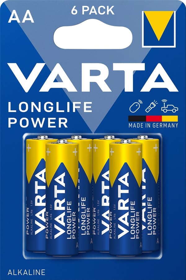 Batteri LR6 Varta Longlife Power 1,5V MN1500 AA B6