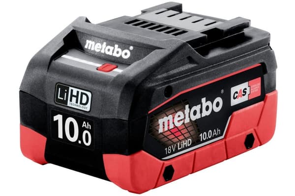 Metabo 10 Ah 18V LiHD batteri 625549000 Sort