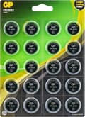 Miniatyrbillede 1 af 11: CR2032 Knapcelle Lithium 3 V GP batterier GPCR2032-2CPU20 20 stk.