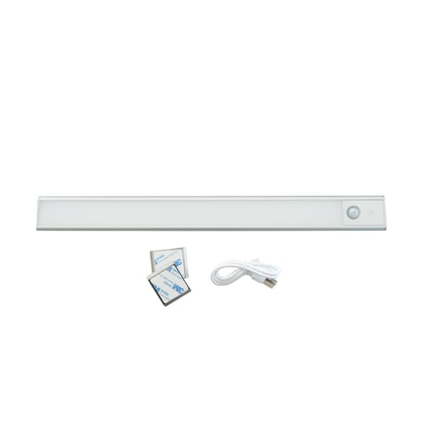 Sladdlös skåplampa - 40 cm - Sunmatic - LED-lampor med rörelsesensor - USB-C uppladdningsbar, 3 färger och dimbar, 120LM - Belysning för garderober, k