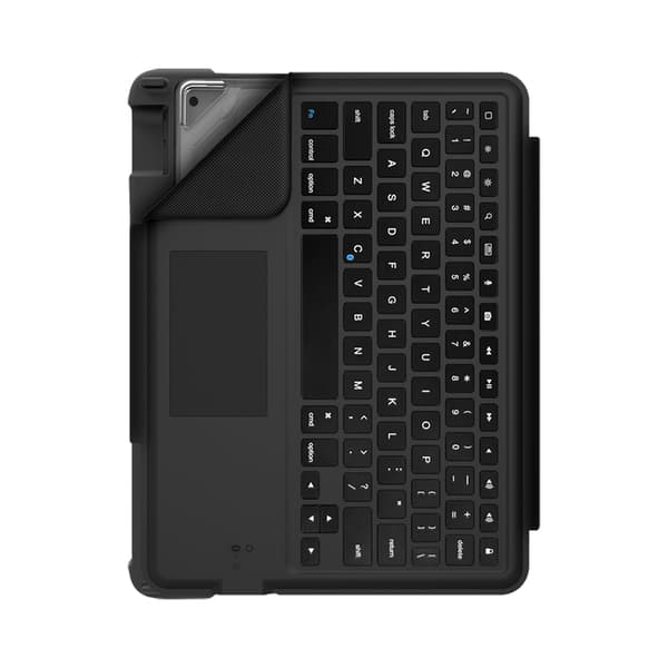 STM Dux Keyboard Trackpad-etui til iPad 10,2" (2021-2019) (sort)