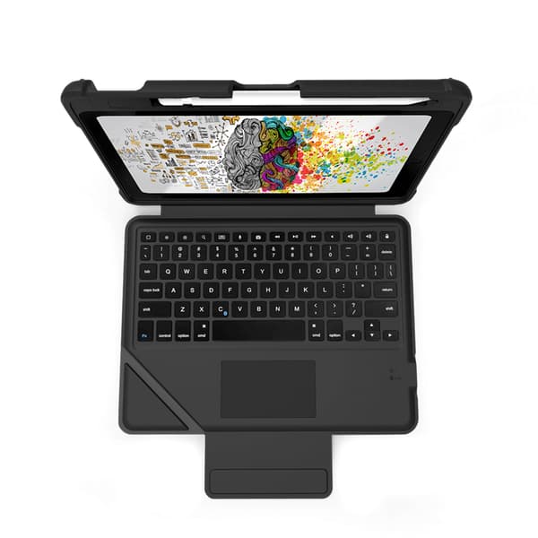 STM Dux Keyboard Trackpad-etui til iPad 10,2" (2021-2019) (sort)