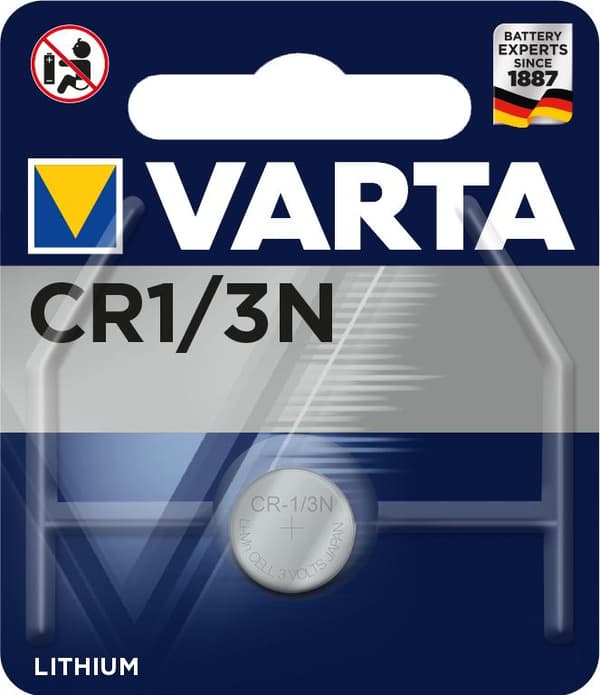 Varta CR1/3N - engangsbatteri - lithium - 3 V - 1 stk(er) - 170 mAh - sølv (6131-1)