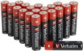 VERBATIM premium AA alkaliparistot I 1.5VI AA-LR6 mignon I mignon paristot AA I paristot MP3-soittimiin, kameroihin, kaukosäätimiin, parranajokoneisii