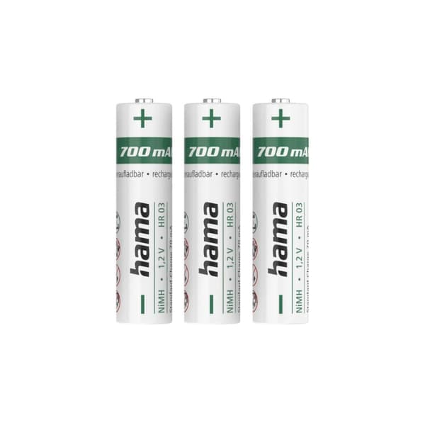 Hama 00223526 Husholdningsbatteri Genopladeligt batteri AAA Nikkel-metalhydrid (NiMH) (00223526)