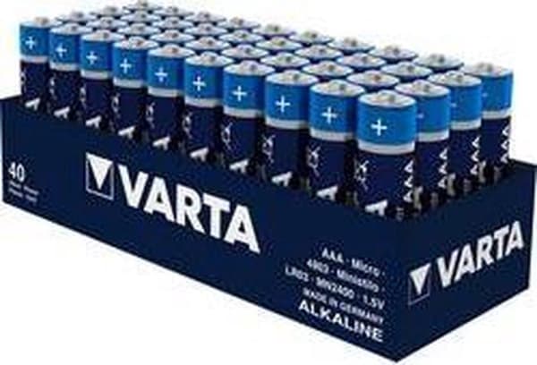 AAA batteri (blyant) Varta Longlife Power LR03 Alkaline 1,5 V 40 stk.