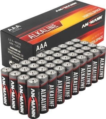 ANSMANN punaiset paristot AAA 40kpl (1521-0015)