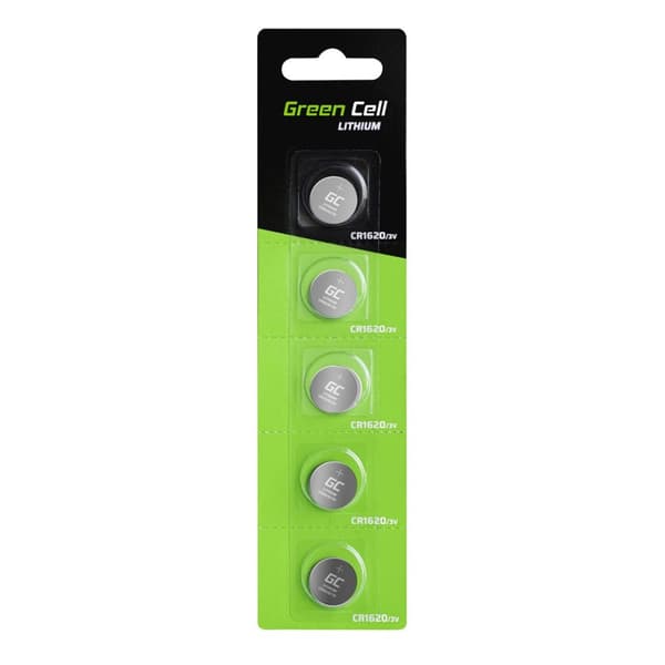 Green Cell XCR03 husholdningsbatteri Engangsbatteri CR1620 Lithium