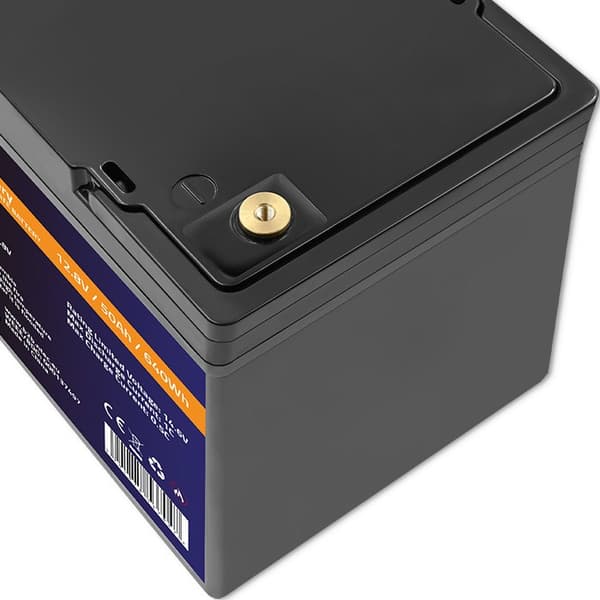 Qoltec 53704 LiFePO4 litiumjernfosfatbatteri | 12,8V | 50Ah | 640Wh | BMS
