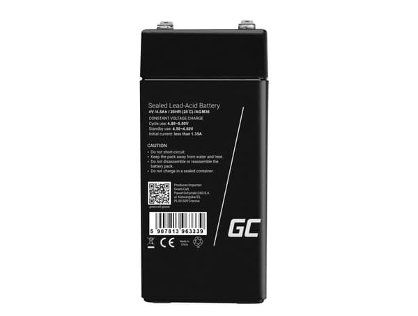 Green Cell AGM36 UPS-batteri VRLA AGM 4 V 4,5 Ah