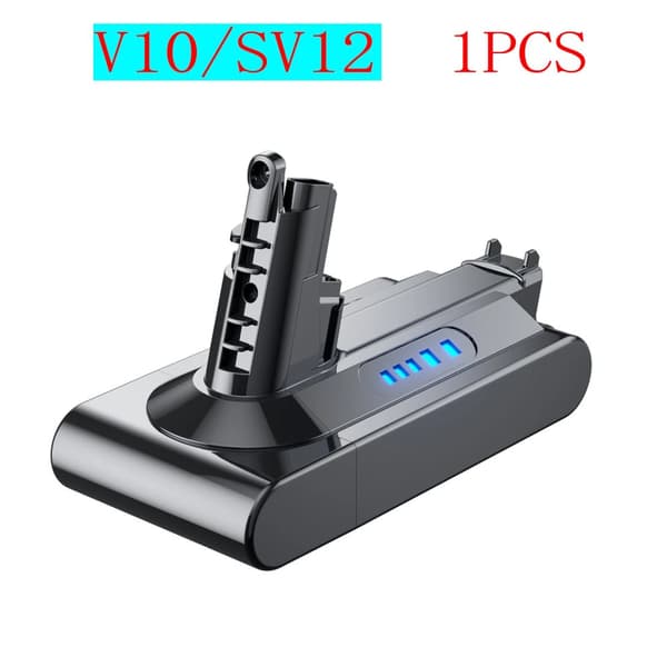 Ladattava akku, 6000mAh kapasiteetti, yhteensopiva V6/V7/V8/V10-mallien kanssa,V10 6000mah 1kpl