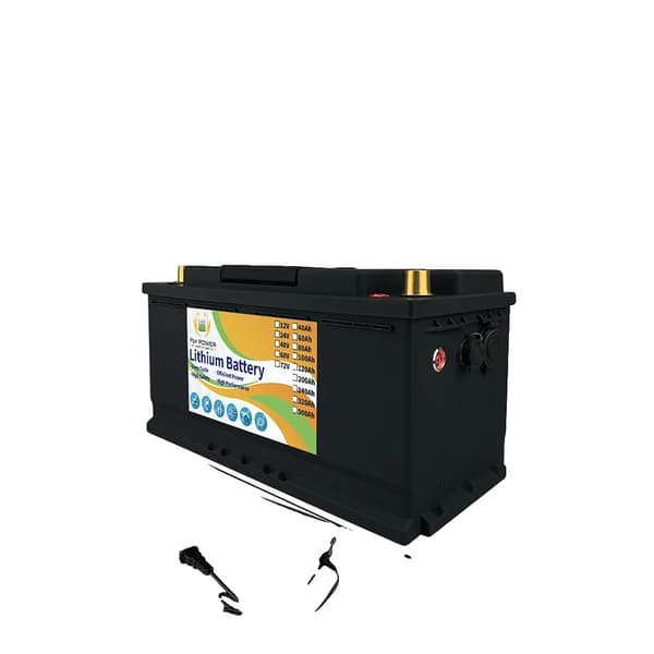 12V Lithiumbatteri, 100Ah kapacitet, letvægtsdesign,12V 100Ah Længde 352