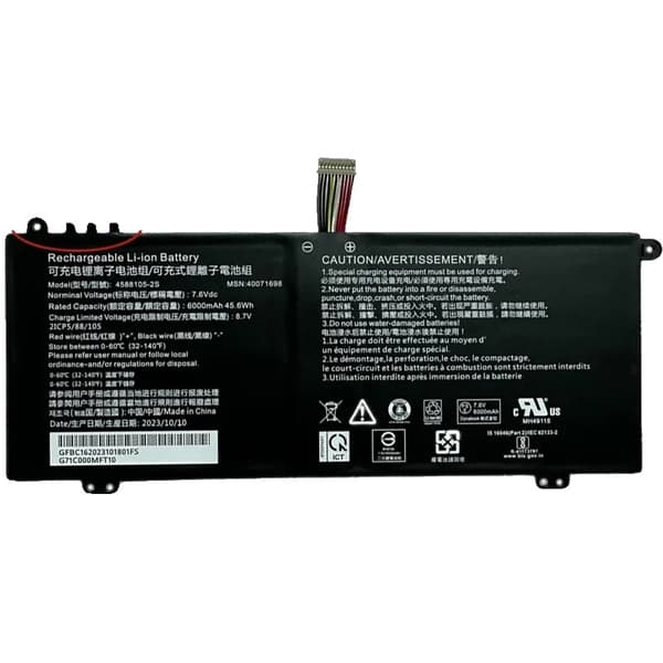 4588105 Akku, Korkea Kapasiteetti 5920mAh, CE-sertifioitu,4588106-2S A-a