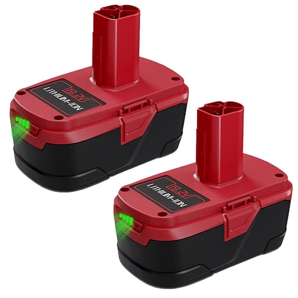 19.2V Craftsman C3-batteri, 7000mAh kapacitet, litiumjonteknik,2 Batterier