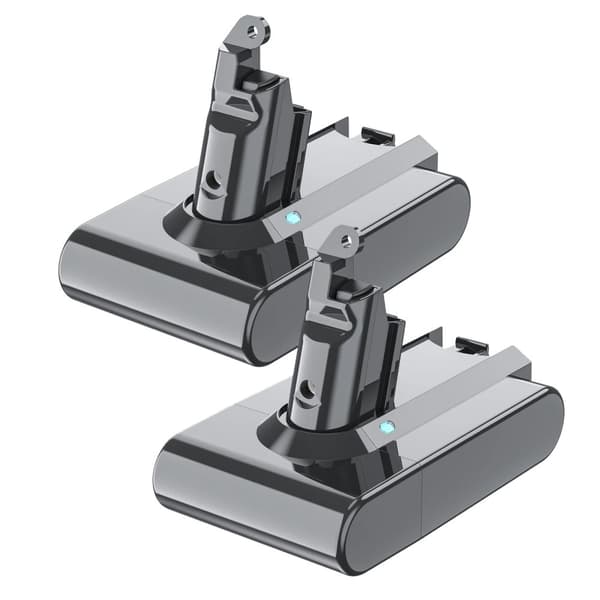 Ersättningsbatteri, 21,6V spänning, 6000mAh kapacitet,2Pcs 6.0Ah Batteri