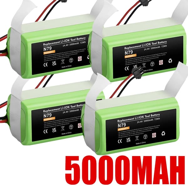 Ecovacs N79 Erstatningsbatteri, 5000mAh Kapacitet, 14.4V Spænding,6