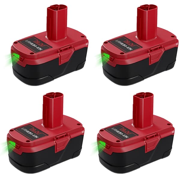 19.2V Craftsman C3-batteri, 7000mAh kapacitet, litiumjonteknik,4 Batterier