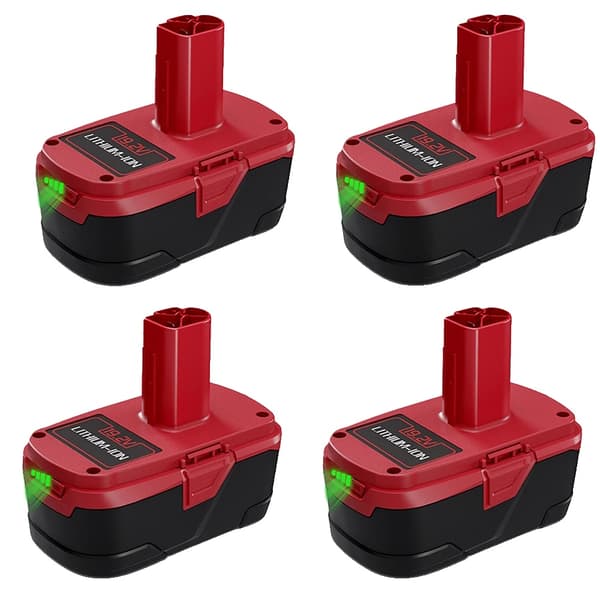 19.2V Craftsman C3-batteri, 7000mAh kapacitet, litiumjonteknik,4 Batterier