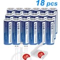 Miniatyrbillede 2 af 2: PALO USB genopladelige batterier, 1,5V lithium, 2800mWh kapacitet,18 stk
