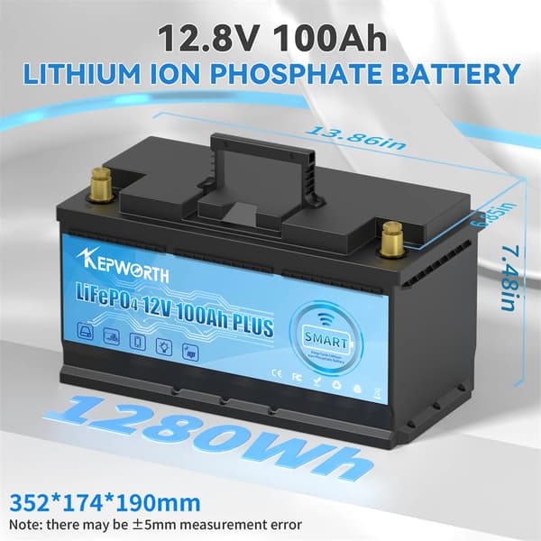 LiFePO4-akku, sisäänrakennettu BMS, kotitalouden energiavarasto,12V 100Ah Bluetooth