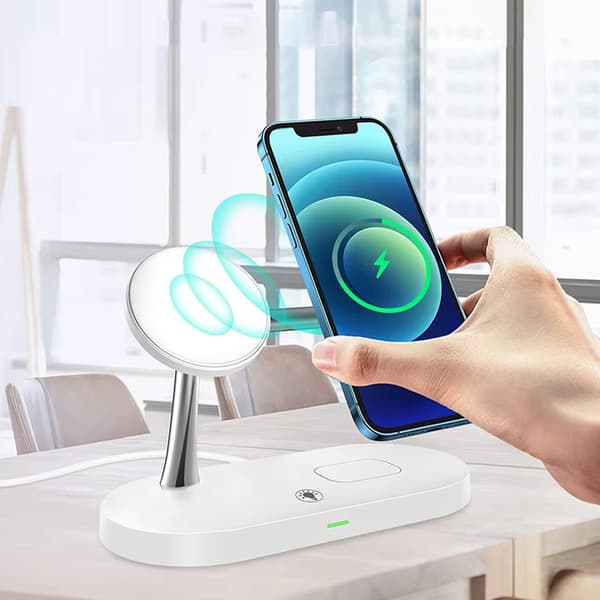3-i-1 QI induktiv laddare T268 för Apple iPhone/AirPods/Watch