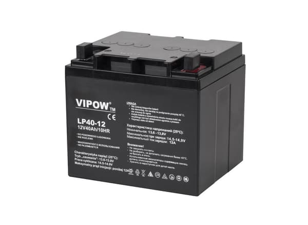 VIPOW Gelbatteri 12V 40Ah