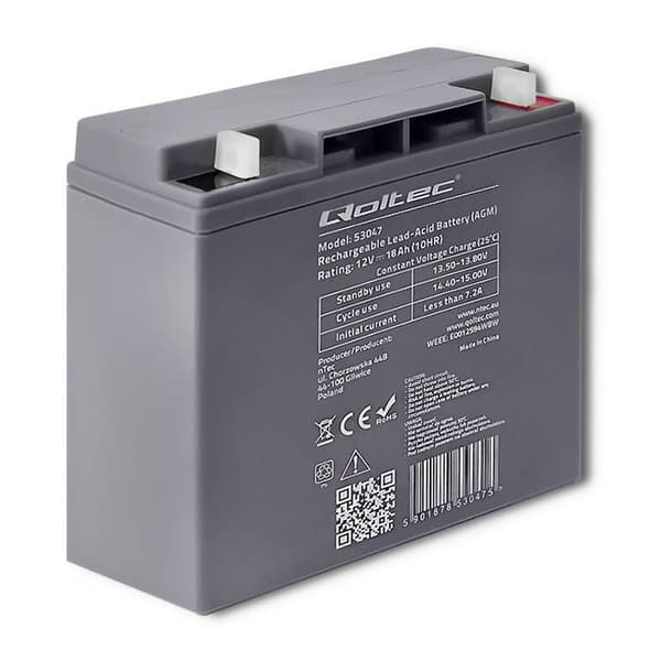 Qoltec 53047 sladdlöst verktygsbatteri/laddare