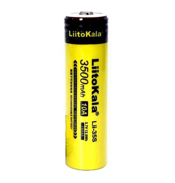 Akkumulatorbattericelle LiitoKala Lii-35S plus konveks 3,7V 3500mAh 18650