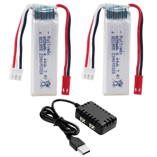 Li-Ion-batteri til XK A280 A160 A300, 600mAh kapacitet, kompakt størrelse,2 Batterier 1 Oplader