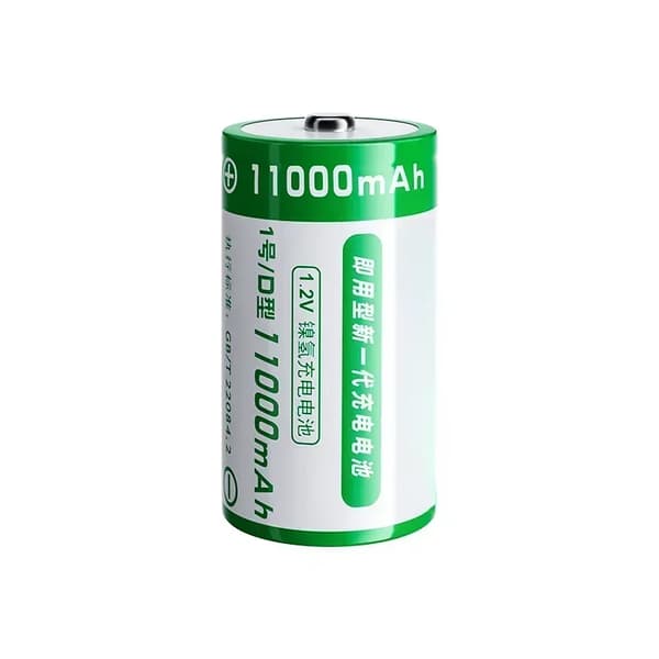 NI-MH genopladeligt batteri, 11000mAh kapacitet, 1.2V spænding,1,2V, D 11000mAh 1.2V 1stk