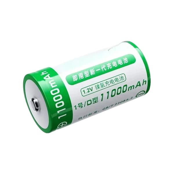 NI-MH genopladeligt batteri, 11000mAh kapacitet, 1.2V spænding,1,2V, D 11000mAh 1.2V 1stk