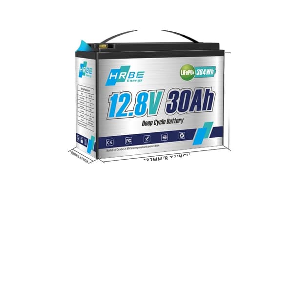 LiFePO4-batteri, 12V 30AH 384Wh, 24V 50AH 1280Wh,12V 30AH 384Wh