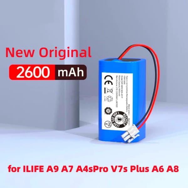 Lithiumbatteri til ILIFE robotstøvsugere, 2600mAh kapacitet, 14,8V nominel spænding,2600mAh